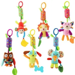 Baby rammelaar - hangend pluche speelgoedBaby