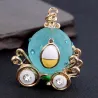Crystal pumpkin carriage - keychainKeyrings