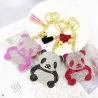 Kristallen panda / kwastje - sleutelhangerSleutelhangers