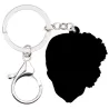 Halloween schedel met rozen - sleutelhanger van acrylSleutelhangers