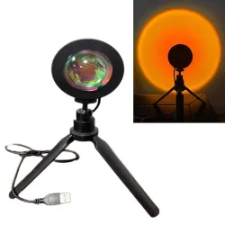 LED nagloeilamp - regenbooglichtprojector - draaibaar - USBVerlichting
