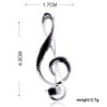 Musical note brooch - black enamelBrooches