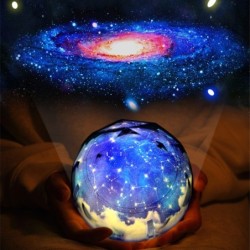 LED Lichter Projektor - Nachtlampe - drehbar - Sternenhimmel - Sternbild - Erde - Universum
