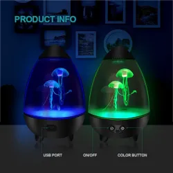 Egg shaped night lamp - RGB - swimming jellyfishLights & lighting
