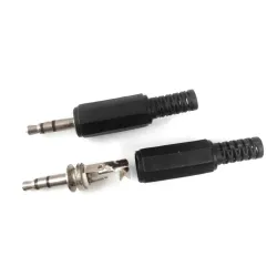 Hoofdtelefoon audio jack plug - male connector - 35mm - 5 stuksPluggen