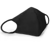 Reusable protective face mask - cotton - black - with patternMouth masks