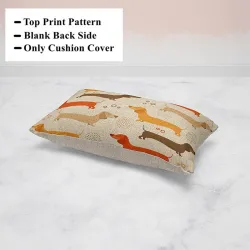 Rectangular cushion cover - with dogs pattern - 30 * 50 cmCushion covers