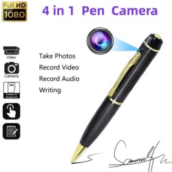 4 in 1 Stift – FHD 1080P Kamera – Fotos – Video-/Audioaufnahme – Schreibstift