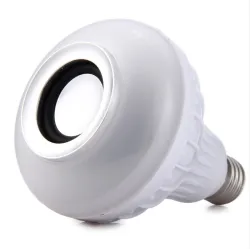 Slimme RGB/LED lamp - dimbaar - met Bluetooth speaker - afstandsbediening - E27 - 12WBluetooth Luidsprekers