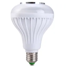 Slimme RGB/LED lamp - dimbaar - met Bluetooth speaker - afstandsbediening - E27 - 12WBluetooth Luidsprekers