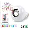 Slimme RGB/LED lamp - dimbaar - met Bluetooth speaker - afstandsbediening - E27 - 12WBluetooth Luidsprekers