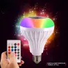 Slimme RGB/LED lamp - dimbaar - met Bluetooth speaker - afstandsbediening - E27 - 12WBluetooth Luidsprekers