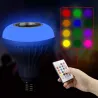 Slimme RGB/LED lamp - dimbaar - met Bluetooth speaker - afstandsbediening - E27 - 12WBluetooth Luidsprekers