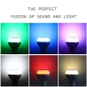 Slimme RGB/LED lamp - dimbaar - met Bluetooth speaker - afstandsbediening - E27 - 12WBluetooth Luidsprekers