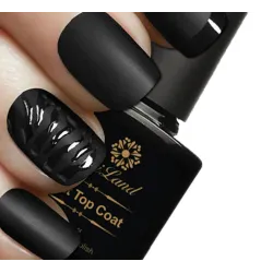 Zwarte matte top coat - nagellak - 10mlNagellak