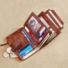 Vintage multifunctionele portemonnee - RFID-bescherming - echt leerPortemonnee