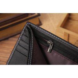 Short men's wallet - card holder - genuine leatherWallets