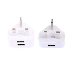 Universele wandlader - met 1 - 2 USB-poorten - UK-stekkerOpladers