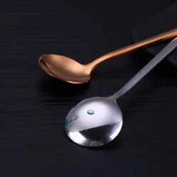 Round stainless steel long teaspoon - 13cmCutlery