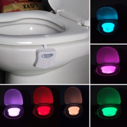 LED-Nachtlicht - Toilettenlampe - Bewegungssensor - 8 Farben