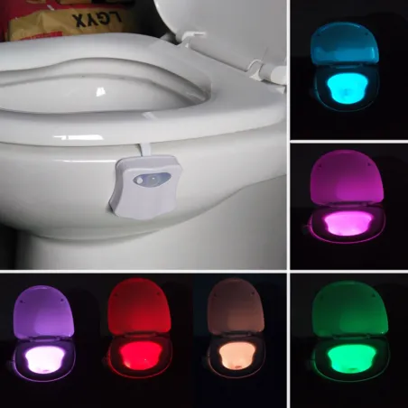 LED nachtlampje - toiletlamp - bewegingssensor - 8-kleurenBadkamer & Toilet