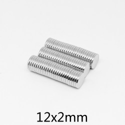 N35 - neodymium magneet - sterke schijf - 12mm * 2mm - 10 stuksN35