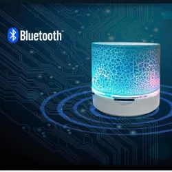 Mini Bluetooth-luidspreker - LED - TF-kaart - gebarsten ontwerpBluetooth Luidsprekers