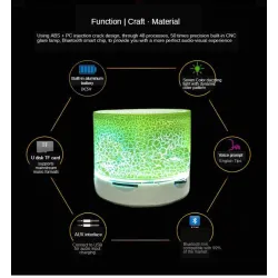 Mini Bluetooth speaker - LED - TF card - cracked designBluetooth speakers