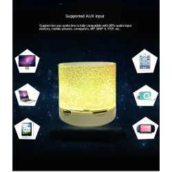 Mini Bluetooth speaker - LED - TF card - cracked designBluetooth speakers