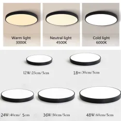 Moderne ronde plafondlamp - LED - 12W - 18W - 24W - 36W - 48WPlafondverlichting