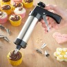 Cookie press gun - icing/decoreren - RVS - setBakvormen