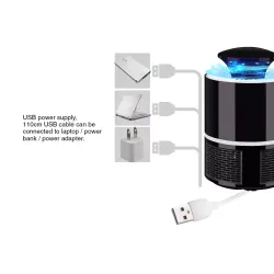 Elektrische muggenverdelger - anti-muggen LED-lamp - USBInsectenbestrijding