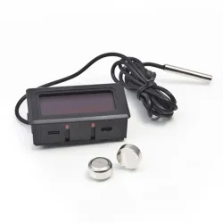 Digital thermometer - LCD display - probe sensorAquarium