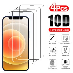 Screenprotector - gehard glas - full cover - voor iPhone - 4 stuksSchermbeschermers