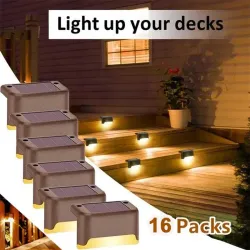 Solar dekverlichting - terras - schutting - tuin - waterdicht - LEDSolar verlichting