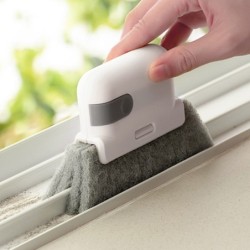 2 in 1 Rillenreinigungswerkzeug - Fenster-/Türrahmen-Reinigungsbürste - Tuch