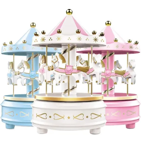 Carrousel met paarden - muziekdoosDecoratie