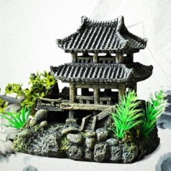 Harzhaus im chinesischen Stil - Aquariendekoration