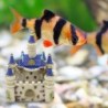 Mini wit-blauw kasteel - aquariumdecoratieDecoraties
