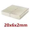 N35 - neodymium magneet - sterk blok - 20mm * 6mm * 2mmN35