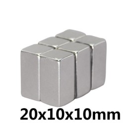 N35 - neodymium magnet - strong cuboid block - 20mm * 10mm * 10mmN35