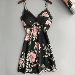 Sexy nachthemd met bloemenprint - mini-jurkLingerie