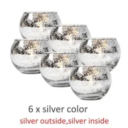 Decoratieve glazen kandelaarKaarsen & Houders