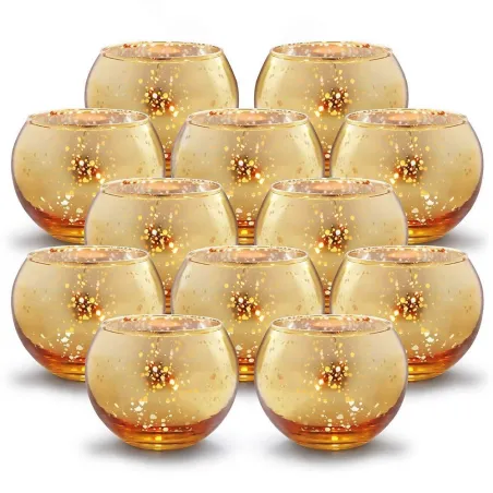 Decoratieve glazen kandelaarKaarsen & Houders