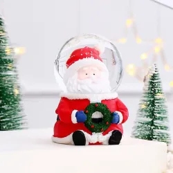 Kerstman / sneeuwpop - sneeuwbol - met LEDBeelden & Sculpturen