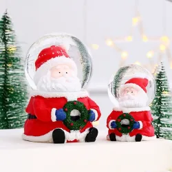 Kerstman / sneeuwpop - sneeuwbol - met LEDBeelden & Sculpturen