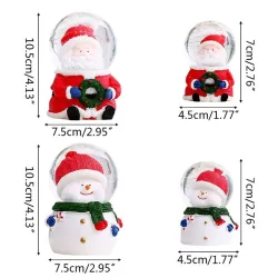 Kerstman / sneeuwpop - sneeuwbol - met LEDBeelden & Sculpturen