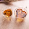 Hartvormig glas - dubbelwandig - koffie/theemokDrinkwaren