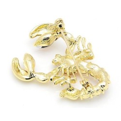 Crystal scorpion broochBrooches