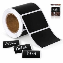 Multifunction blackboard stickers - black jar labels - reusable - waterproof - 120 piecesAdhesives & Tapes